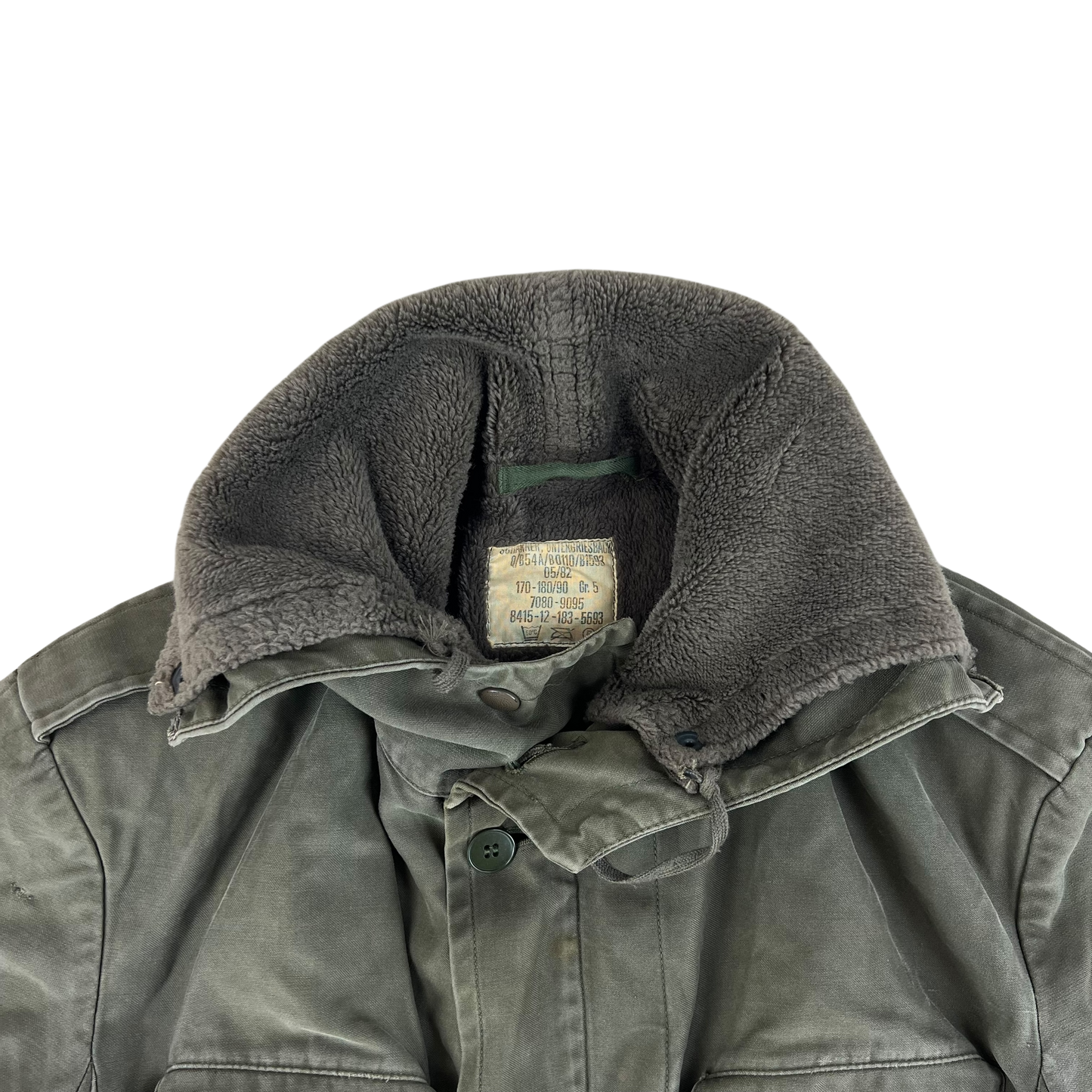 German Army Olive Drab Parka w Thermal Liner - Medium Gr 5