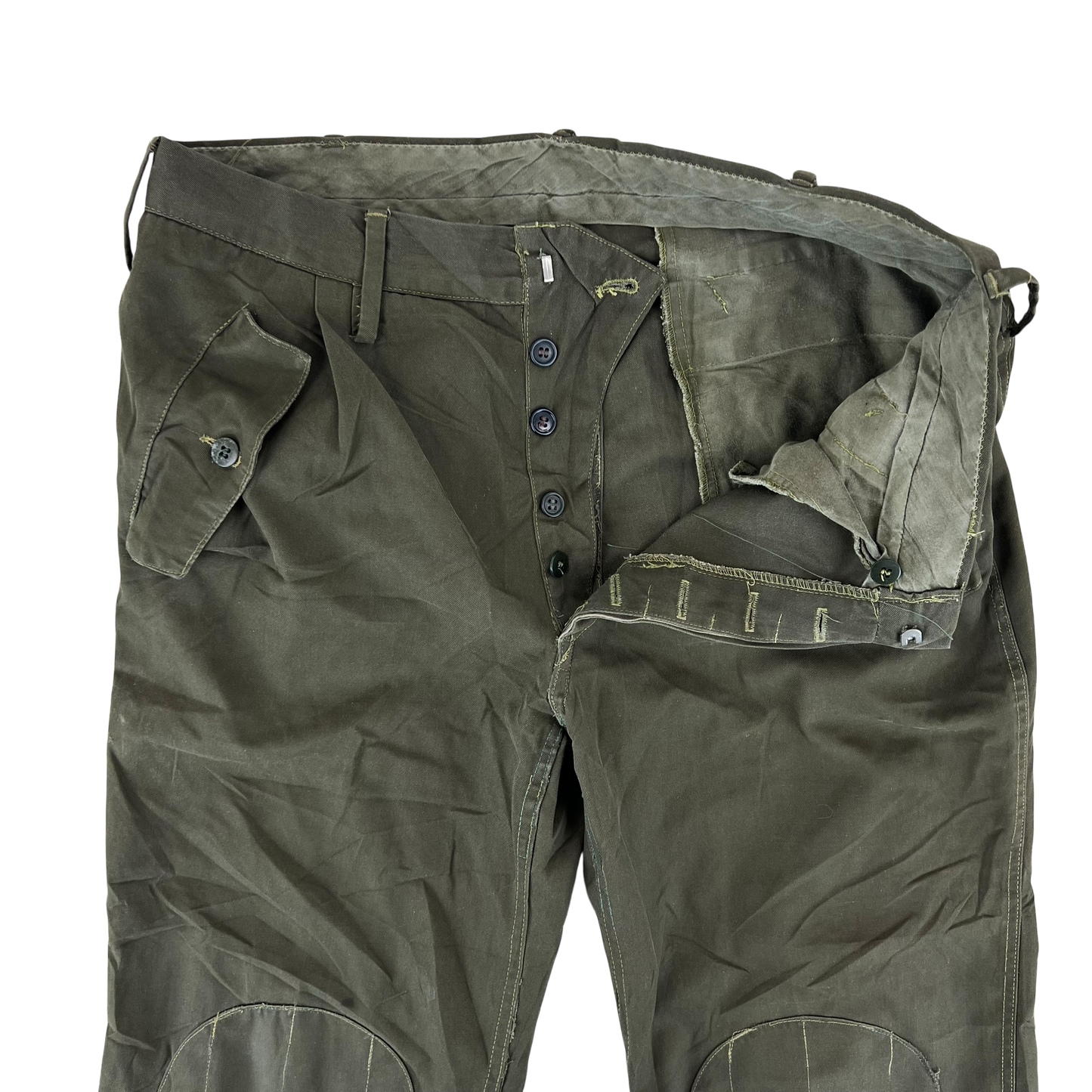 Italian Army Olive Drab Roma 75 Trousers - W32 L26.5