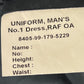 British Royal Air Force No. 1 Dress Jacket w/ Belt - X Large