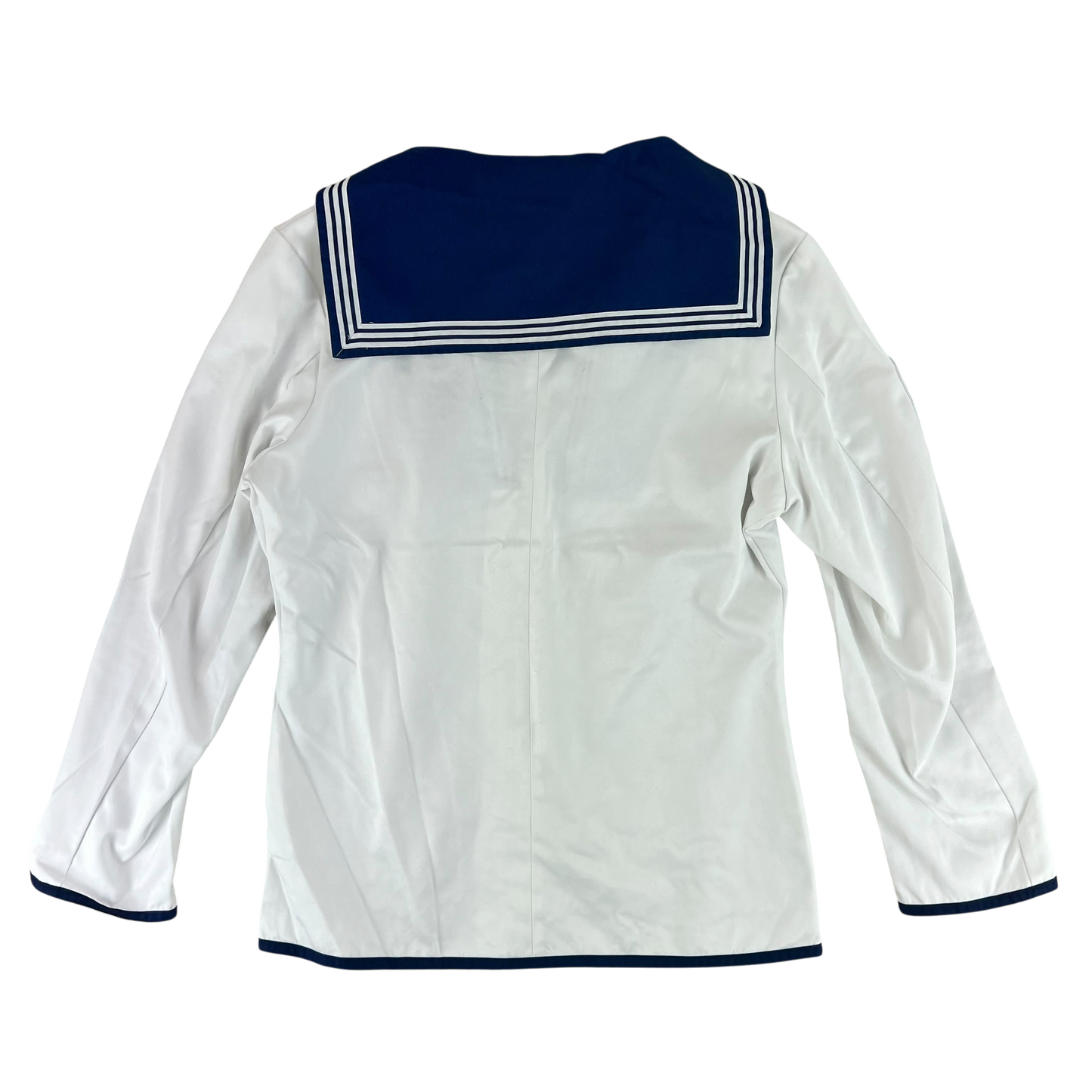 British Royal Navy Class II White Jumper Sailor's Top - Medium 176/100