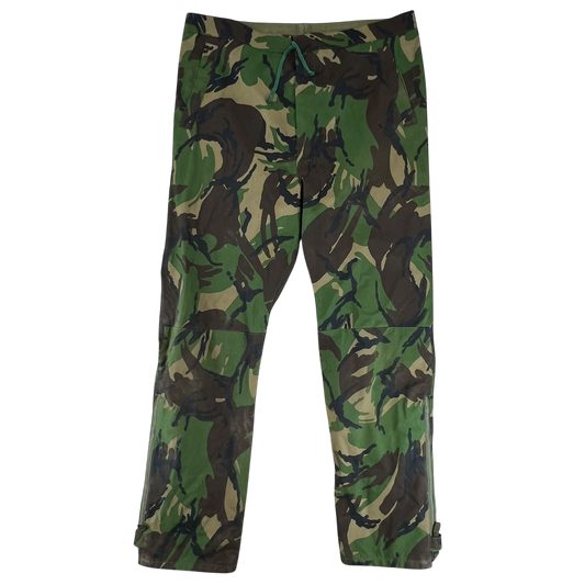 British Army Woodland DPM Camouflage MVP Waterproof Trousers - W42 L33