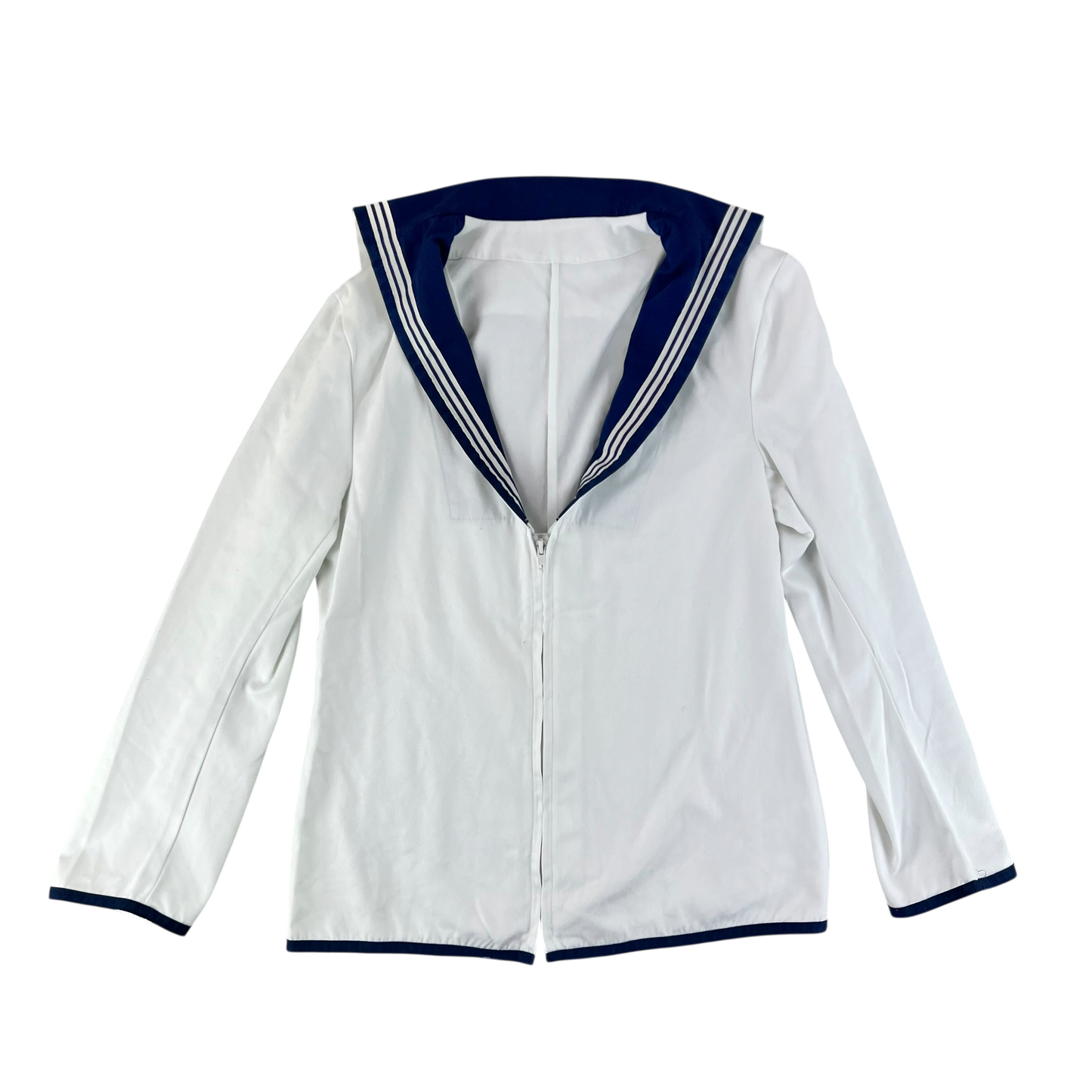 British Royal Navy Class II White Jumper Sailor's Top - Medium 170/96
