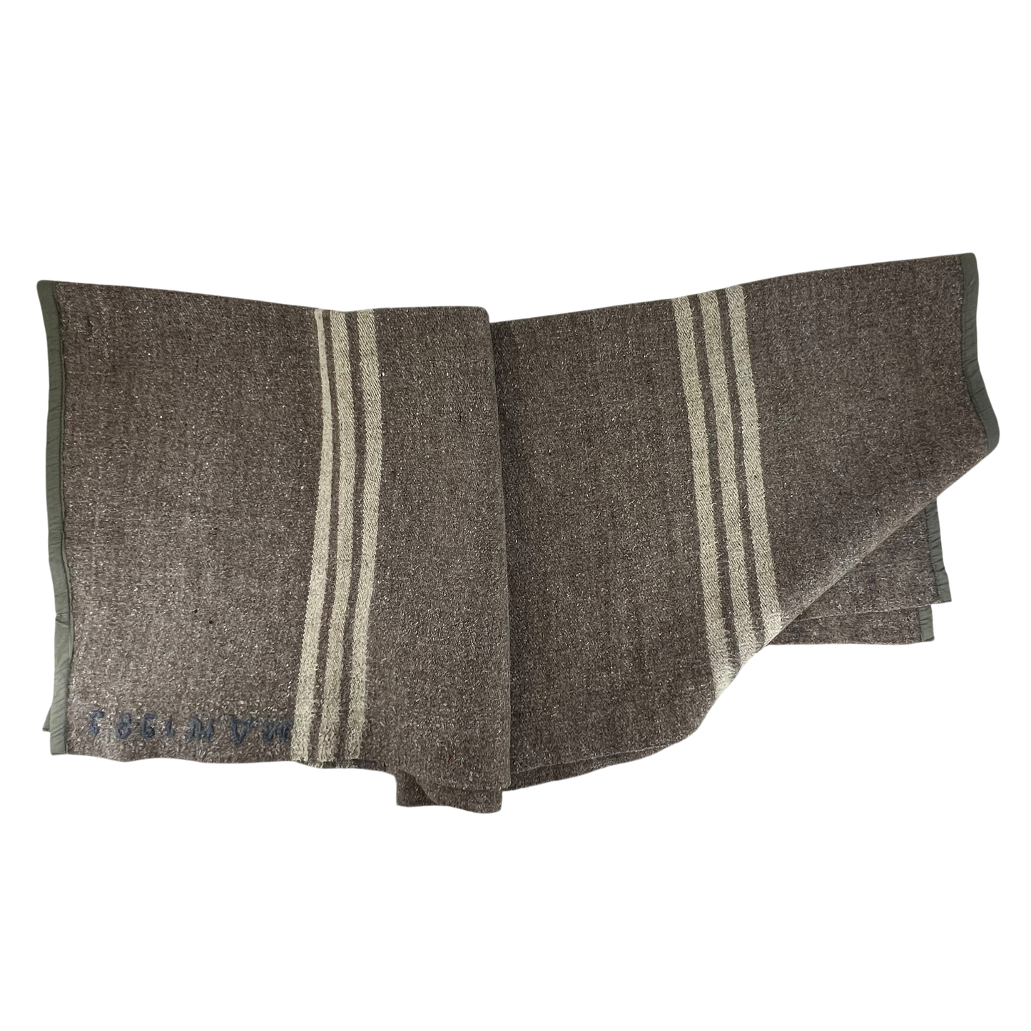 Romanian Army Oatmeal Brown Wool Blanket