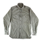 US Army Vintage Khaki Dress Shirt - Medium