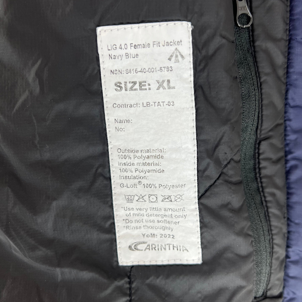 British Royal Navy Carinthia LIG 4.0 Thermal Jacket - X Large