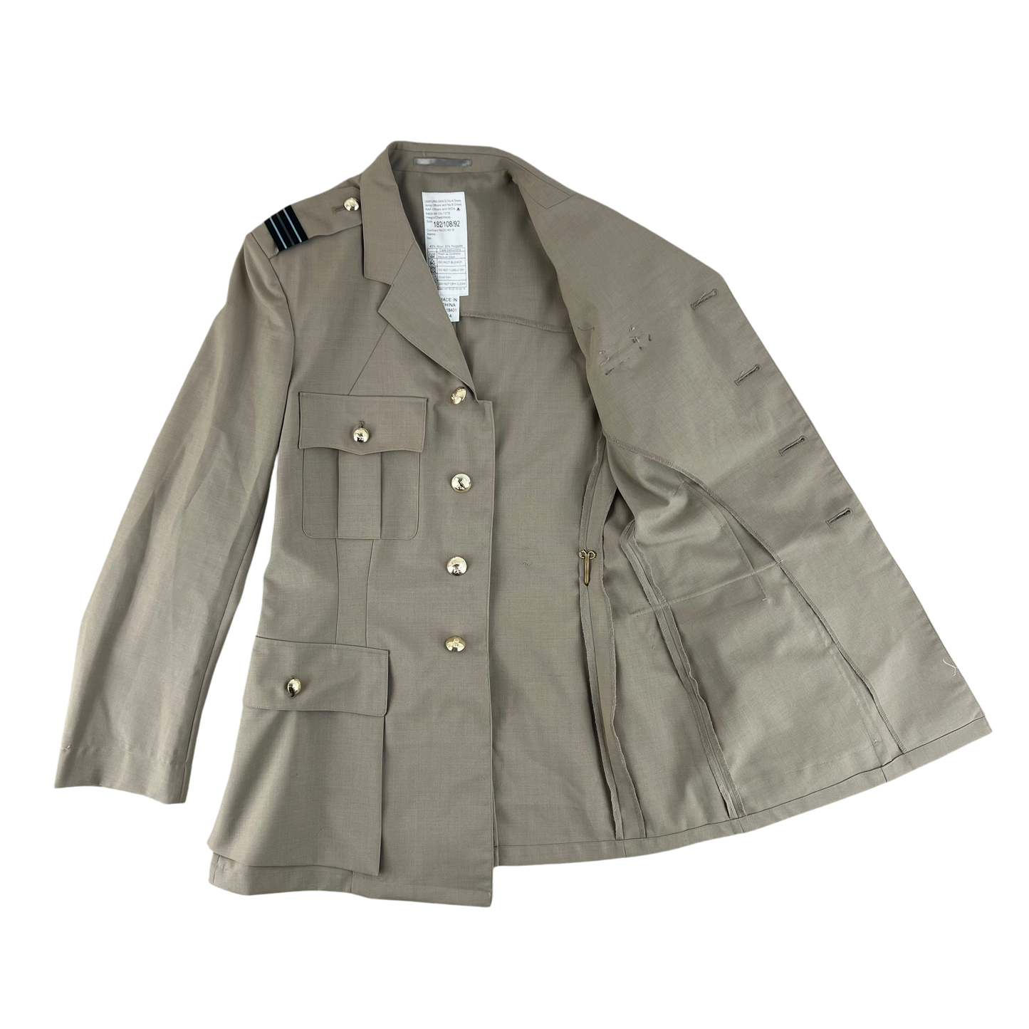 British RAF No. 6 Tropical Dress Jacket w/ Belt - Large 182/108