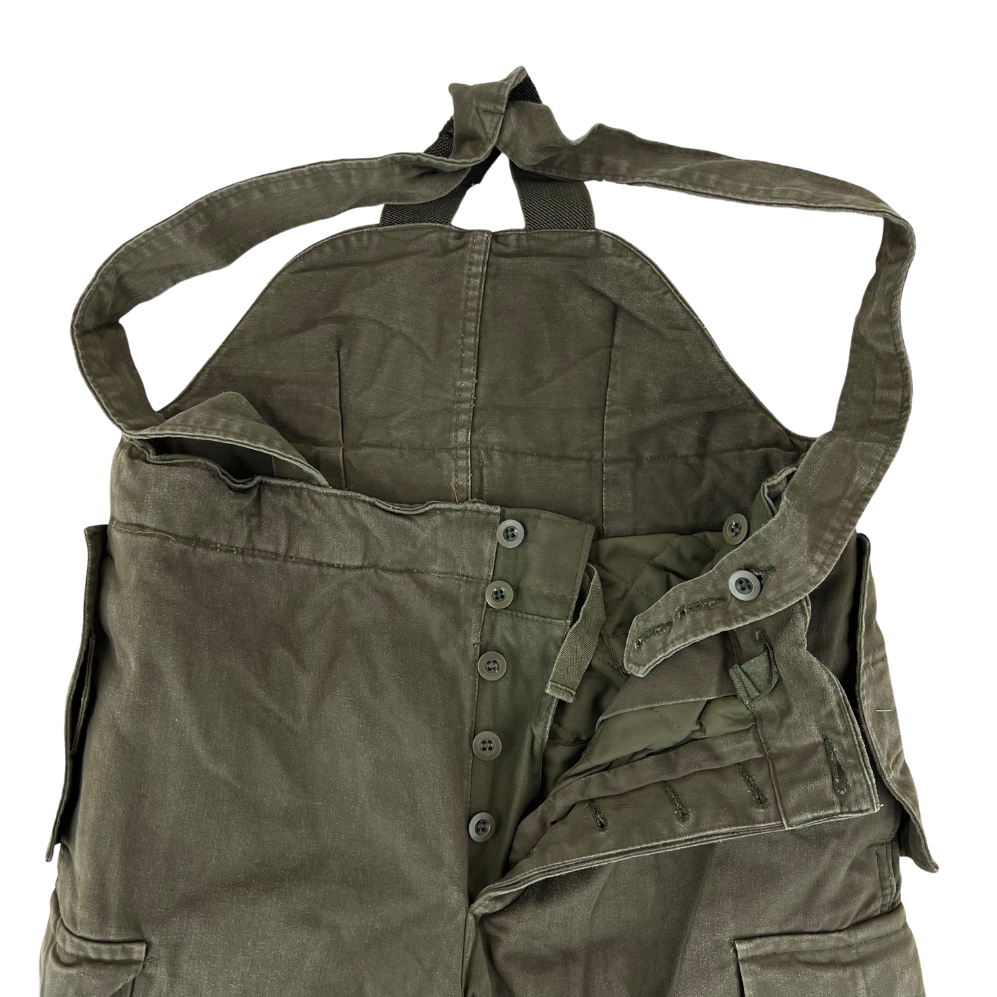 Austrian Army Thermal Insulated Olive Drab Bib Overalls - W35 96-100 I/II