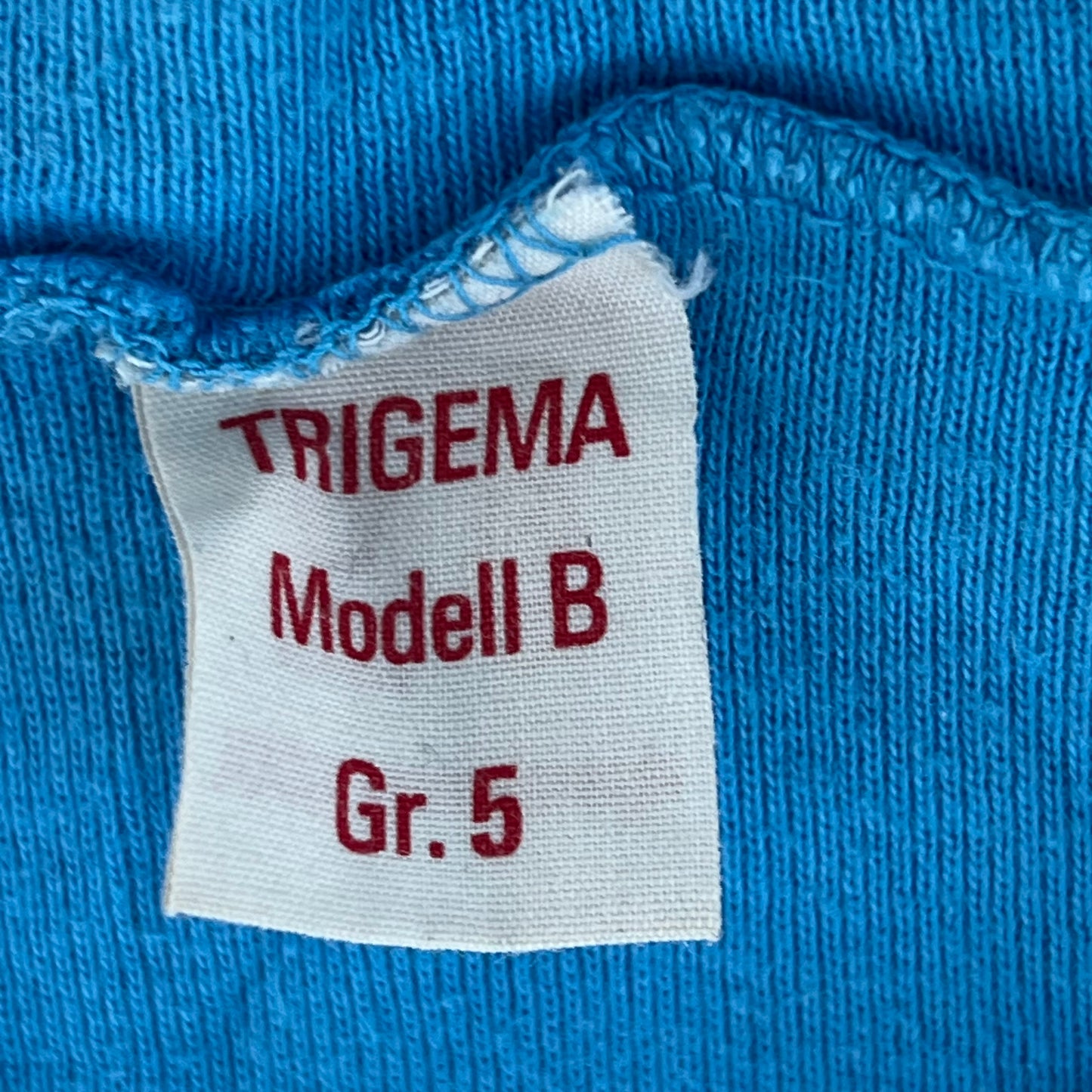 West German Army 70s Blue Training T Shirt - X Small