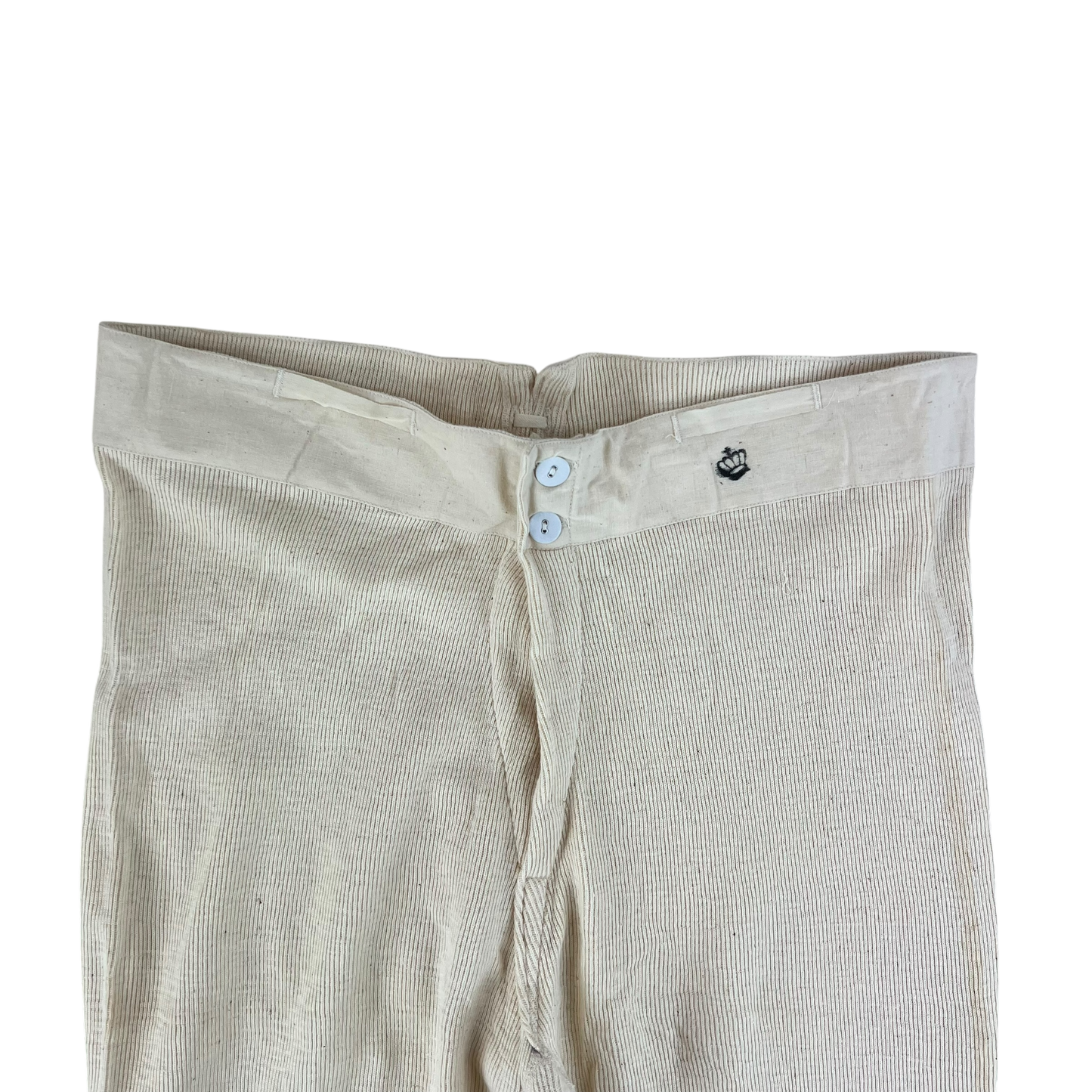 Swedish Army 40s Cream Long Johns Trousers - W35 L27