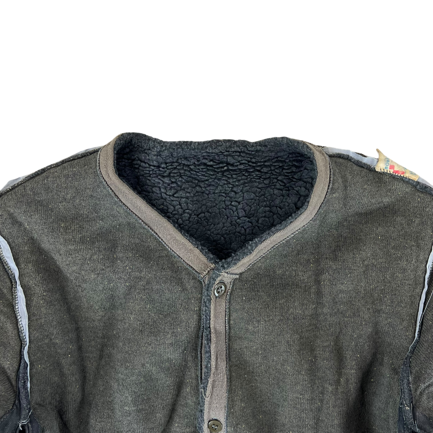 Czechoslovak Army Faux Fur Jacket Liner Cardigan M85 - Large