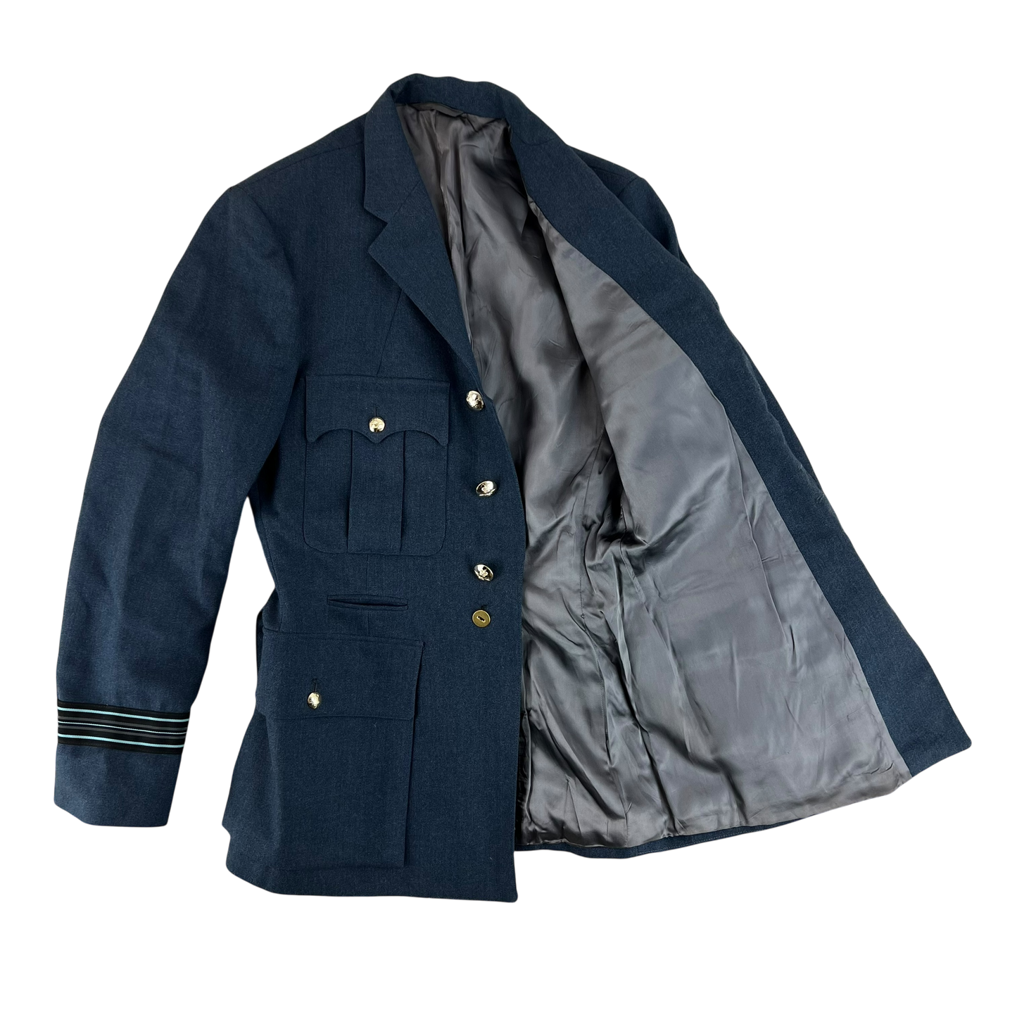 British Royal Air Force 70s No. 1 Dress Jacket w/ Belt - Medium
