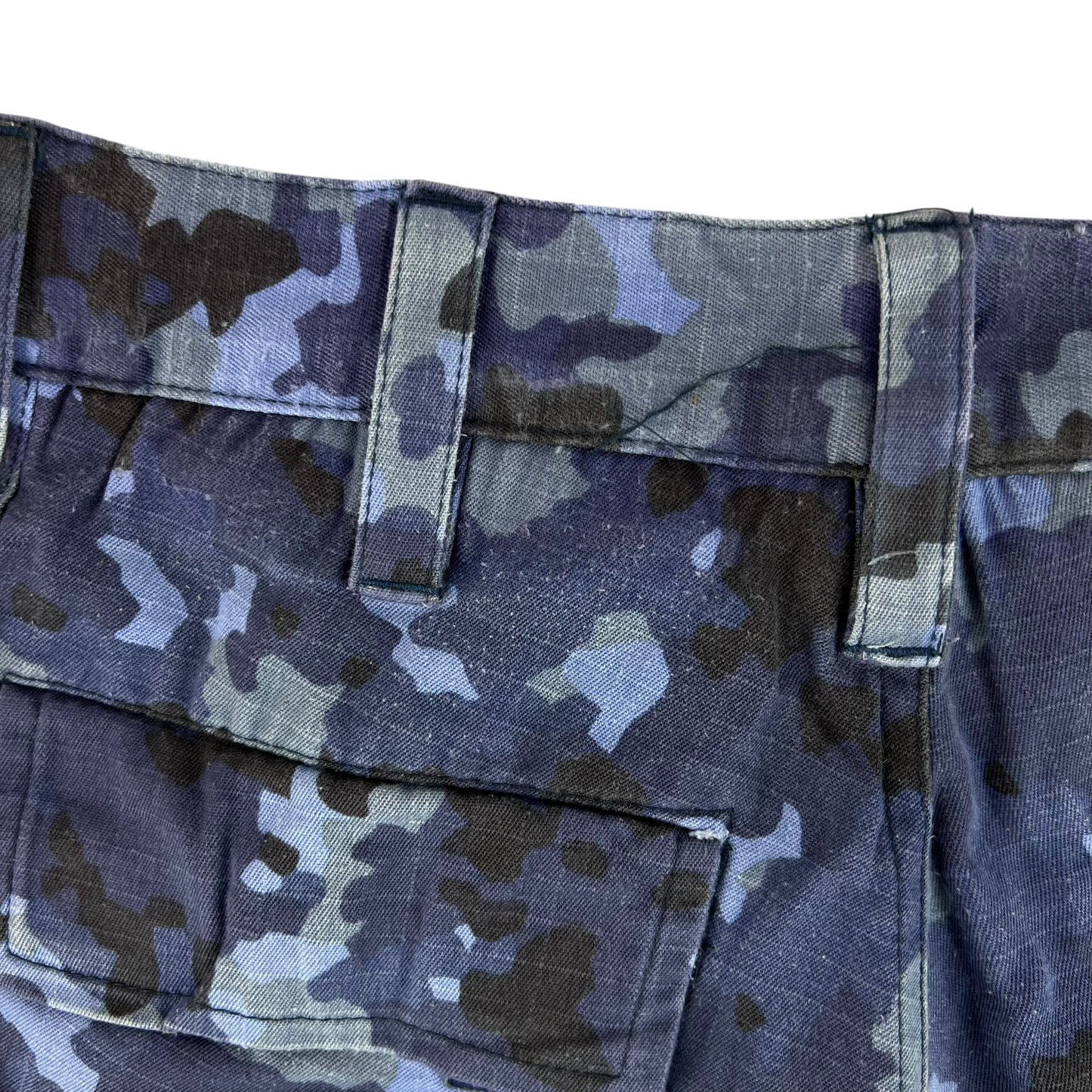 Romanian Navy M2017 Blue Camouflage Ripstop Trousers - W32 L30