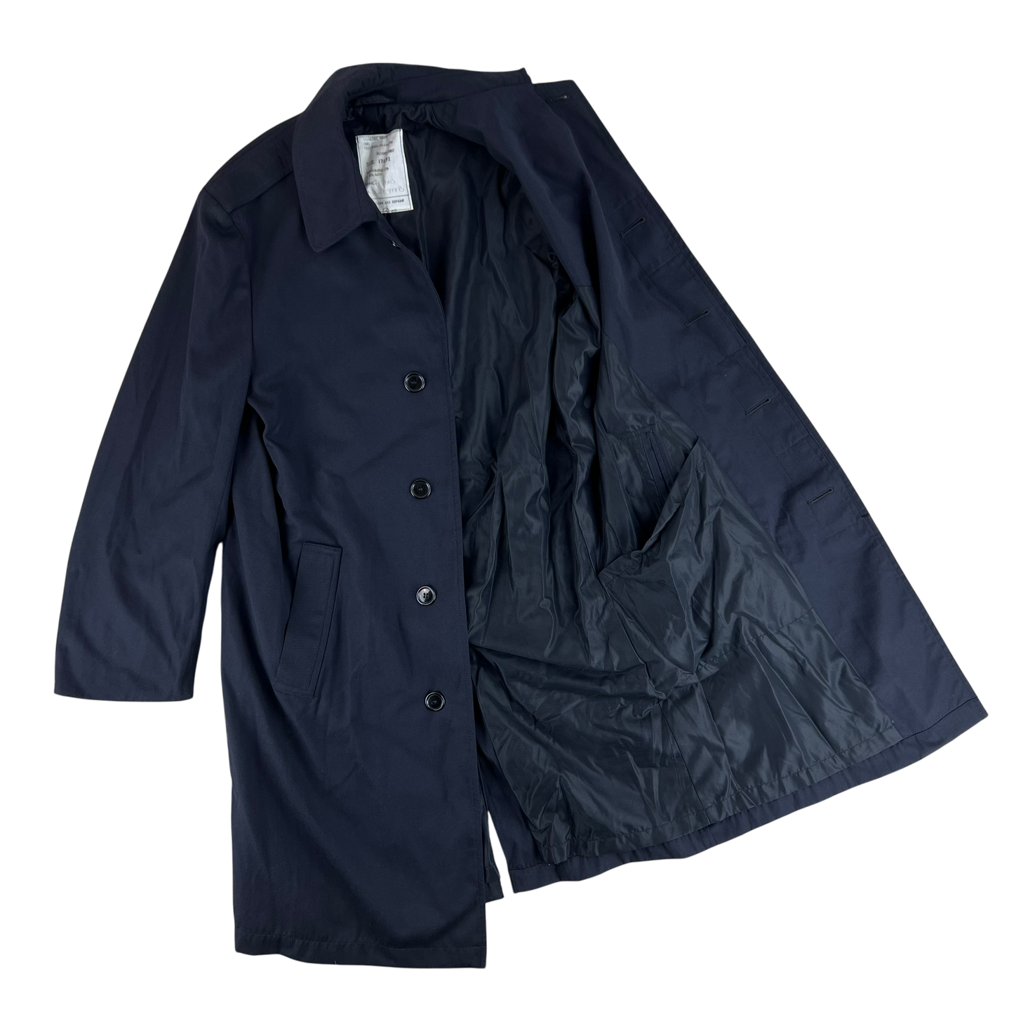 British Royal Navy Officer's Raincoat Mac Coat - Medium 176/92