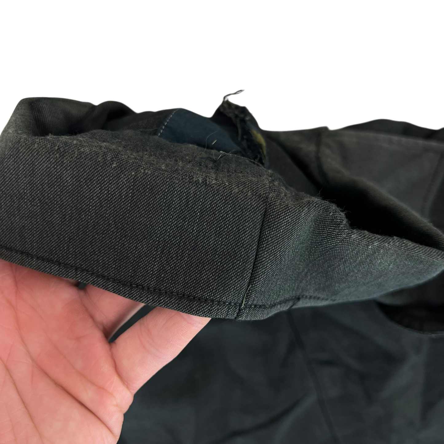 German Army Re-Dyed Black Long Sleeve Field Shirt - Large