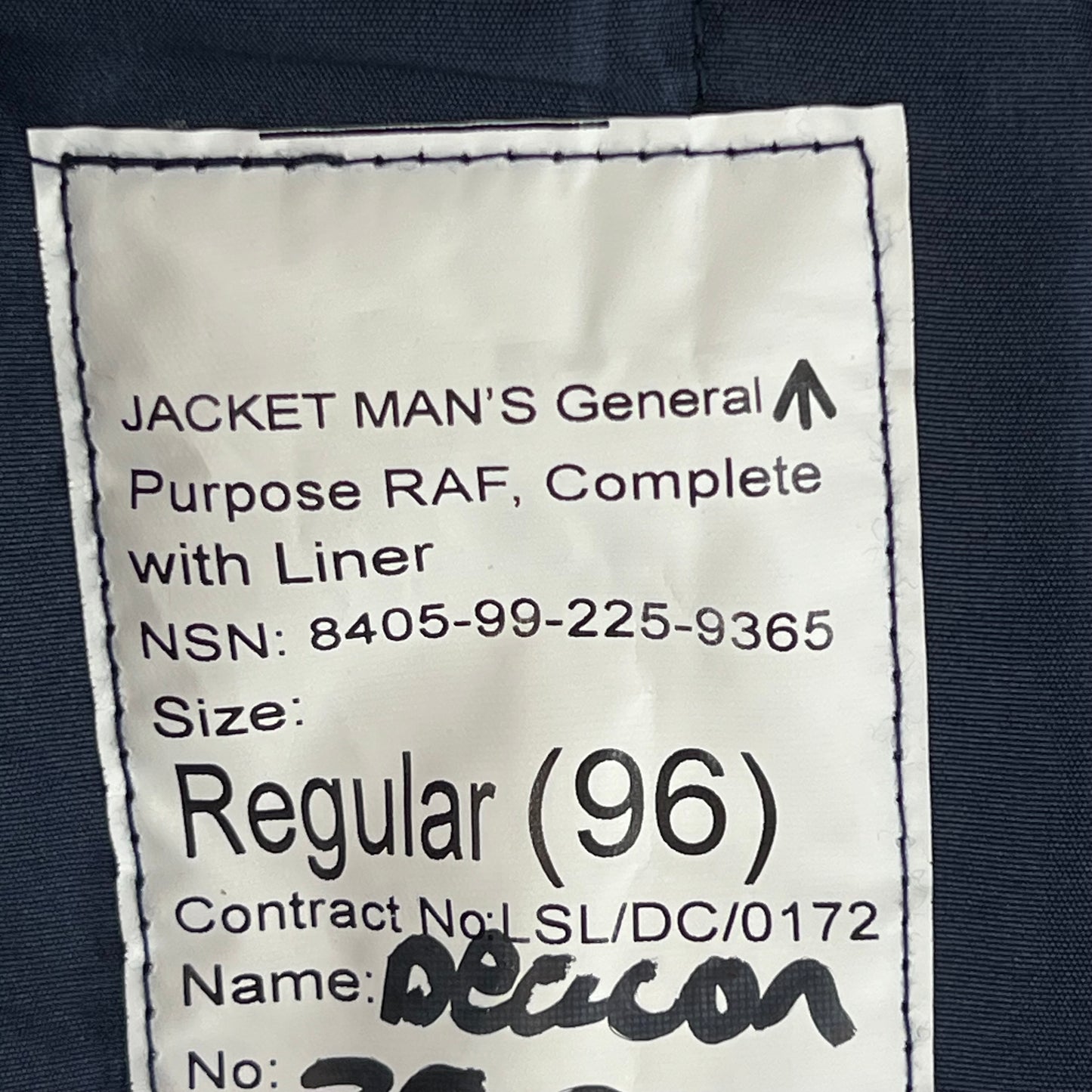 British RAF GP Bomber Jacket w/ Thermal Liner - Medium 96R