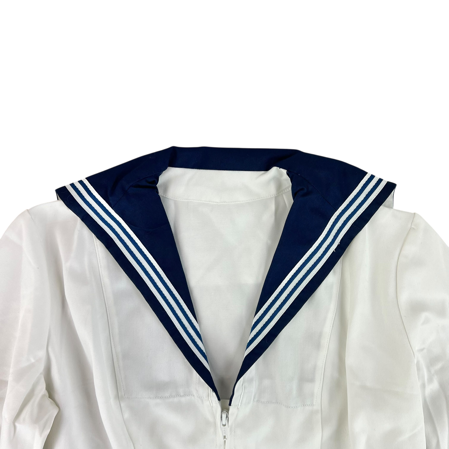 British Royal Navy Women's Class II White Jumper Sailor's Top - Medium 170/96