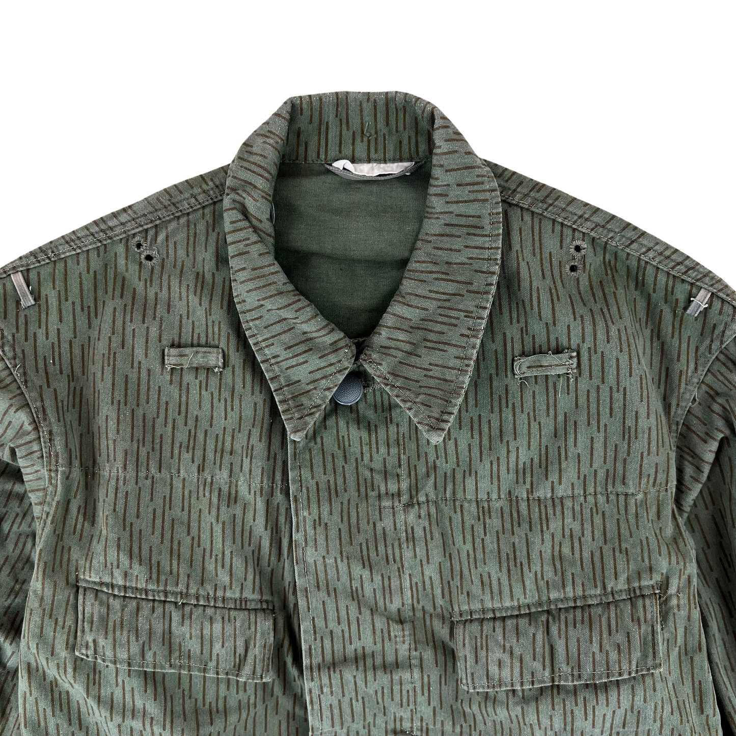East German Army NVA DDR Raindrop Strichmuster Camouflage Jacket - Medium k48