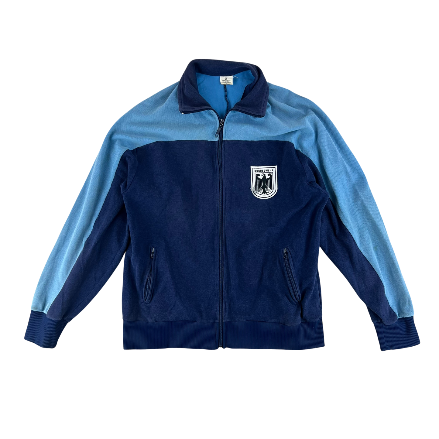 West German Army 80s Tracksuit Top Jacket - Large