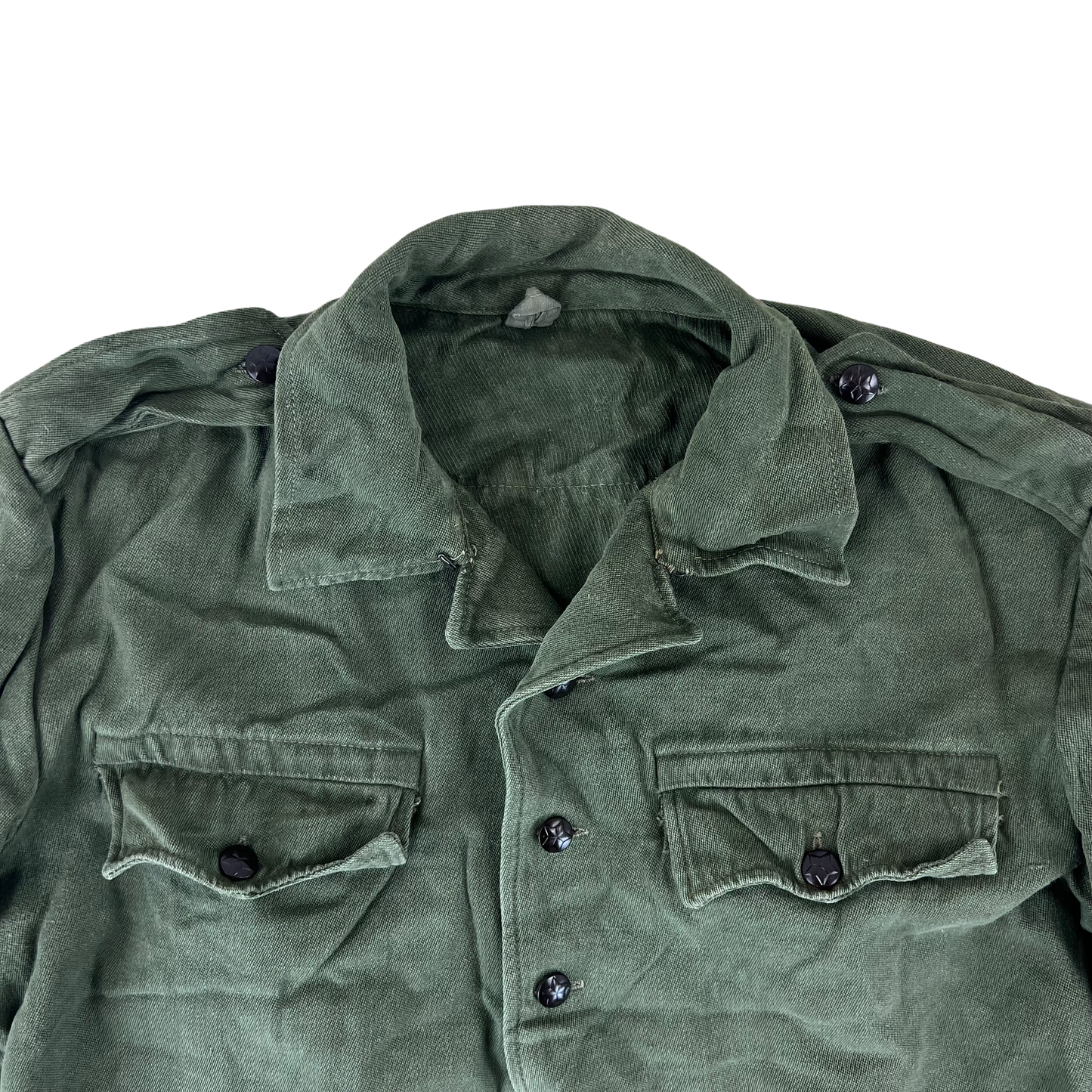 Bulgarian People's Army Olive Green Cossack Shirt - Medium