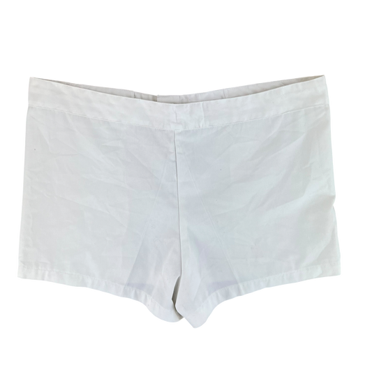 British Royal Navy 90s White Cotton PT Shorts - W34