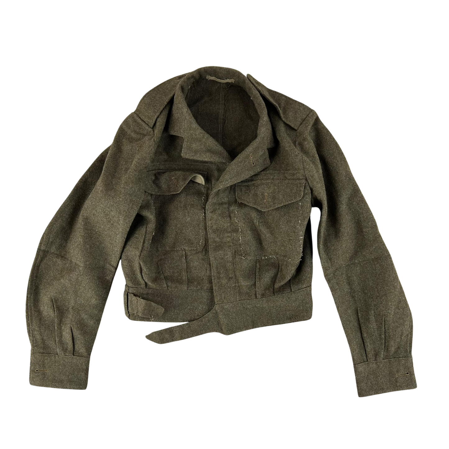 British Army 50s Khaki Ike 1949 Pattern Battle Dress Jacket - Small SIZE 7