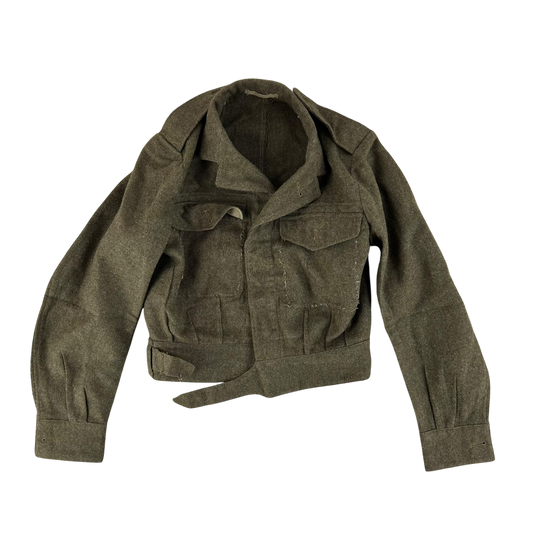 British Army 50s Khaki Ike 1949 Pattern Battle Dress Jacket - Small SIZE 7