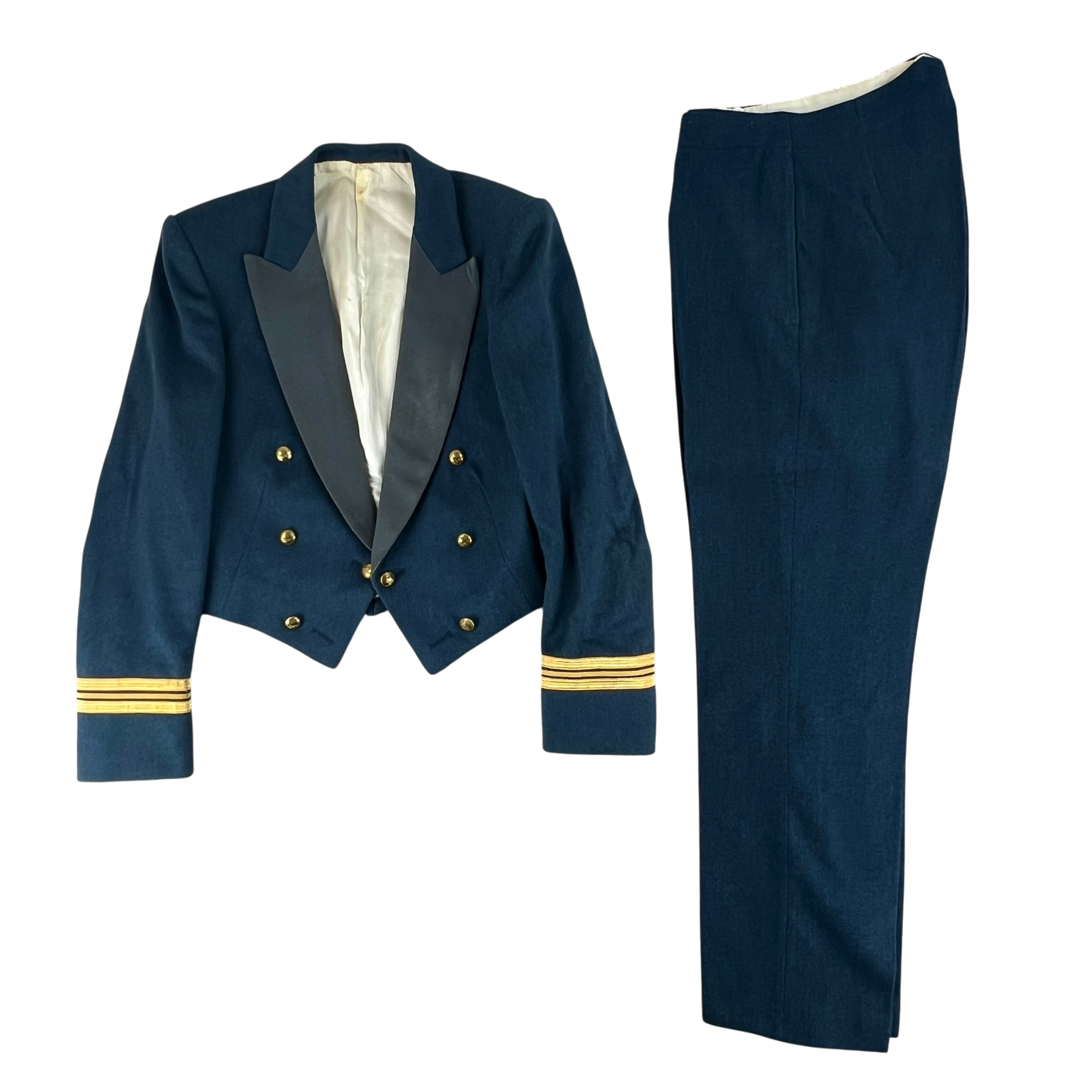 British RAF 80s No. 5 Mess Dress Uniform - Jacket & Trousers - Medium