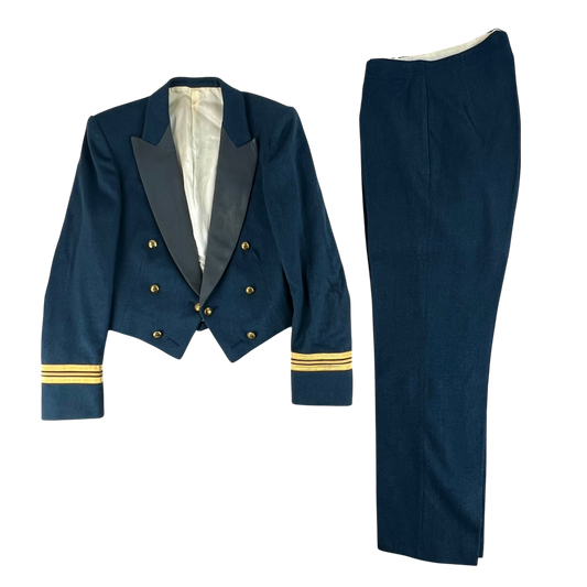 British RAF 80s No. 5 Mess Dress Uniform - Jacket & Trousers - Medium