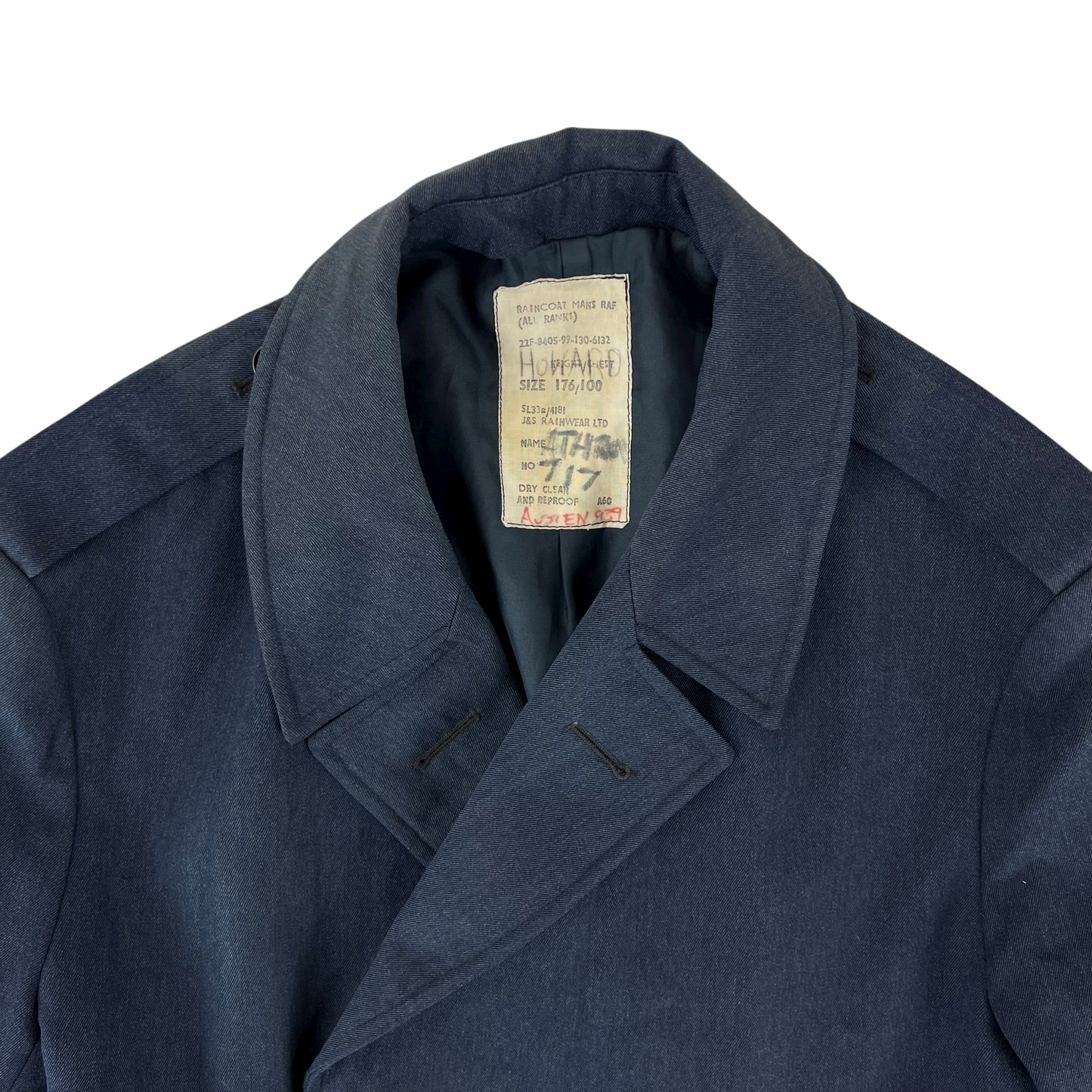 British Royal Air Force Raincoat Trench Coat - Medium 176/100