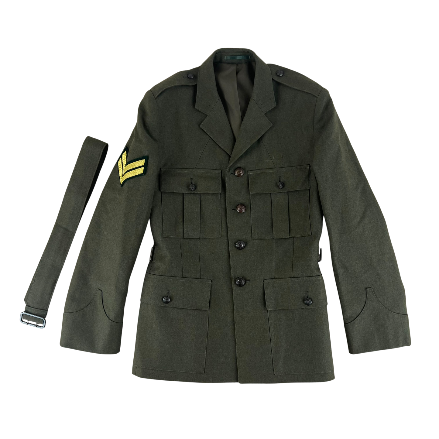 British Royal Marines Lovat No. 1B / 1C Dress Jacket w/ Belt - Medium