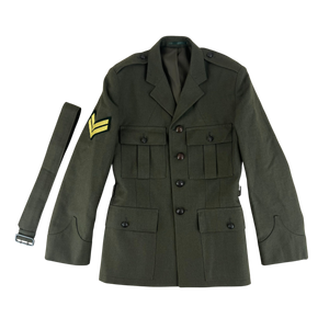 British Royal Marines Lovat No. 1B / 1C Dress Jacket w/ Belt - Medium