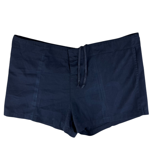 British Royal Navy 80s Navy Blue Cotton PT Shorts - W35