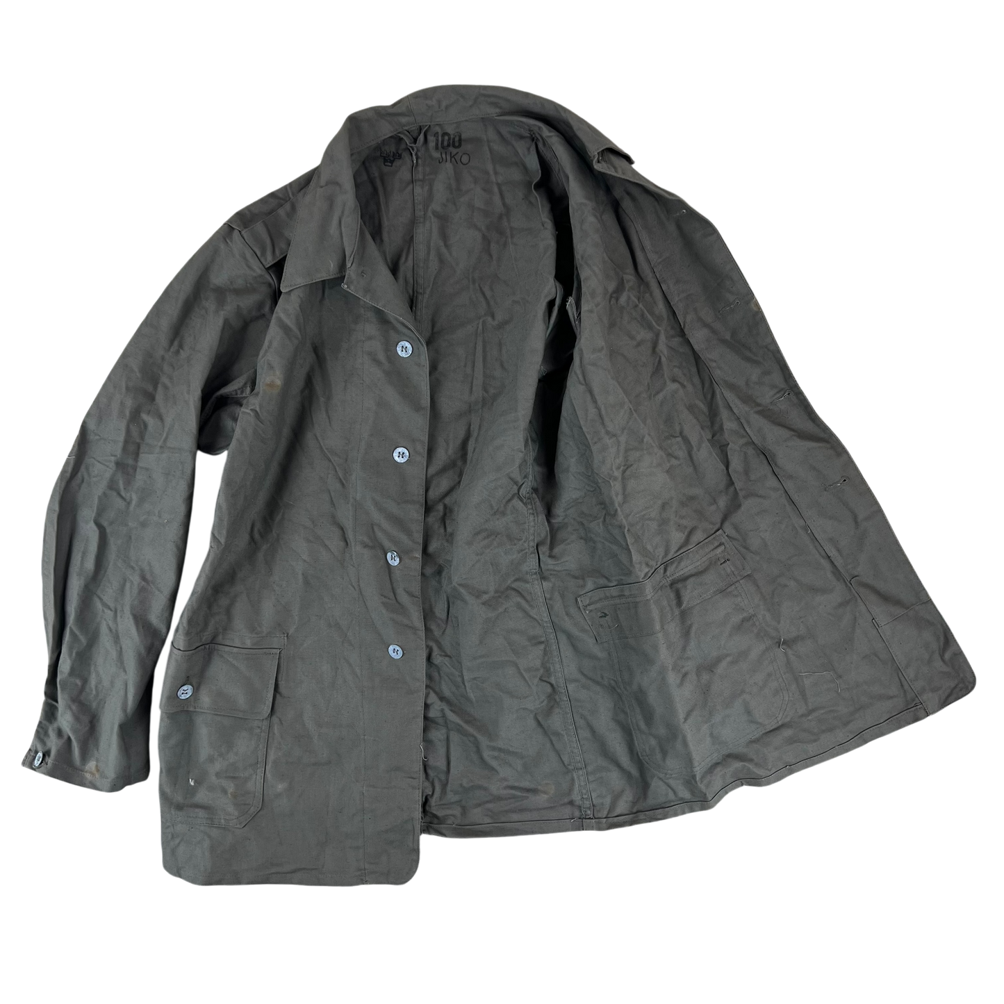 Swedish Army M40 "Grötrock" Brown Work Jacket - Medium
