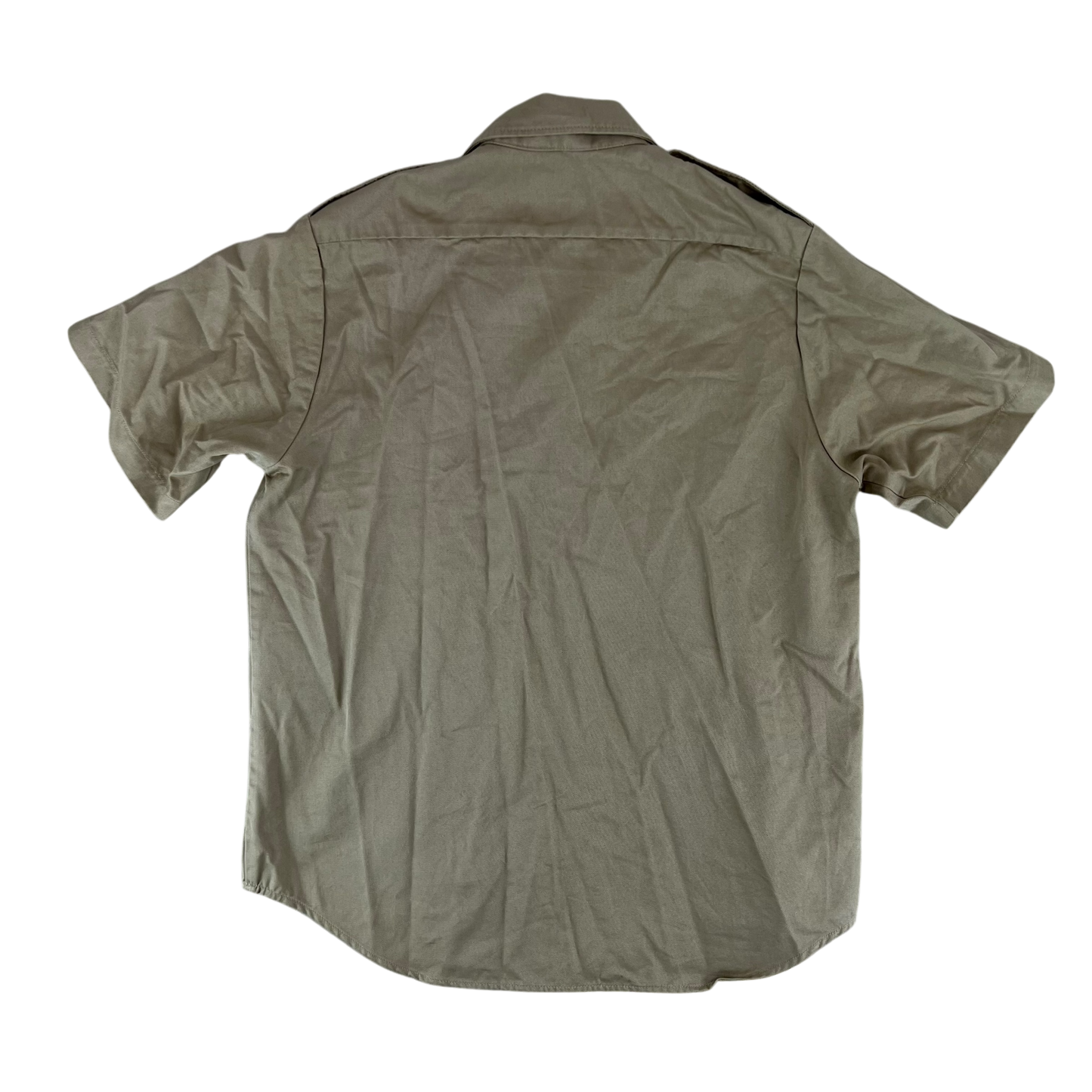 US Army Khaki Short Sleeve Shirt - Large