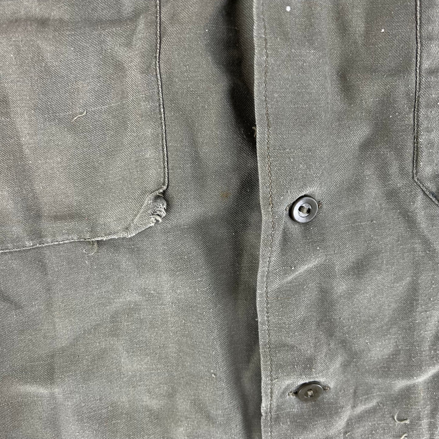 German Army Olive Green Long Sleeve Field Shirt - Large GrNr4