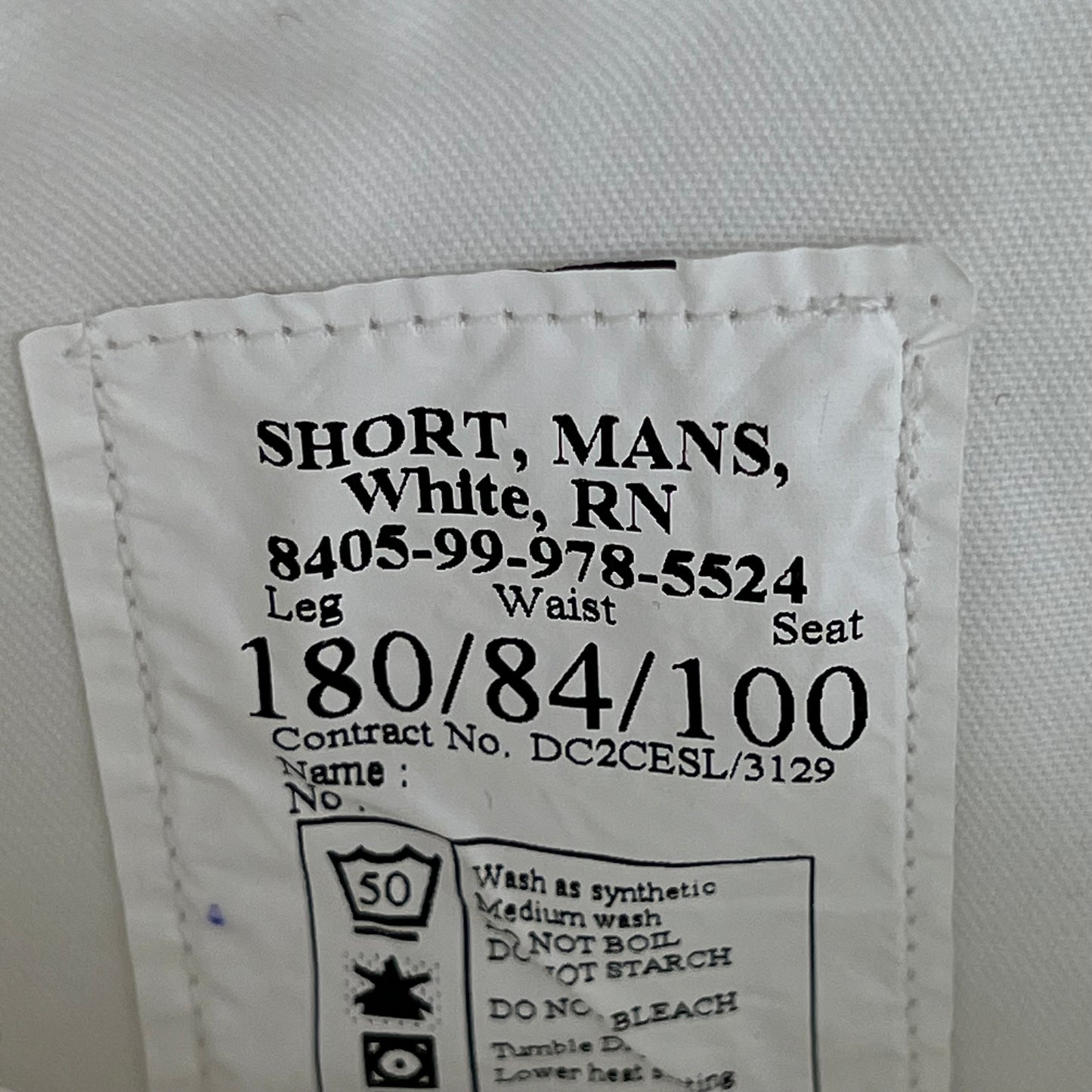 British Royal Navy White Dress Shorts - W32 180/84