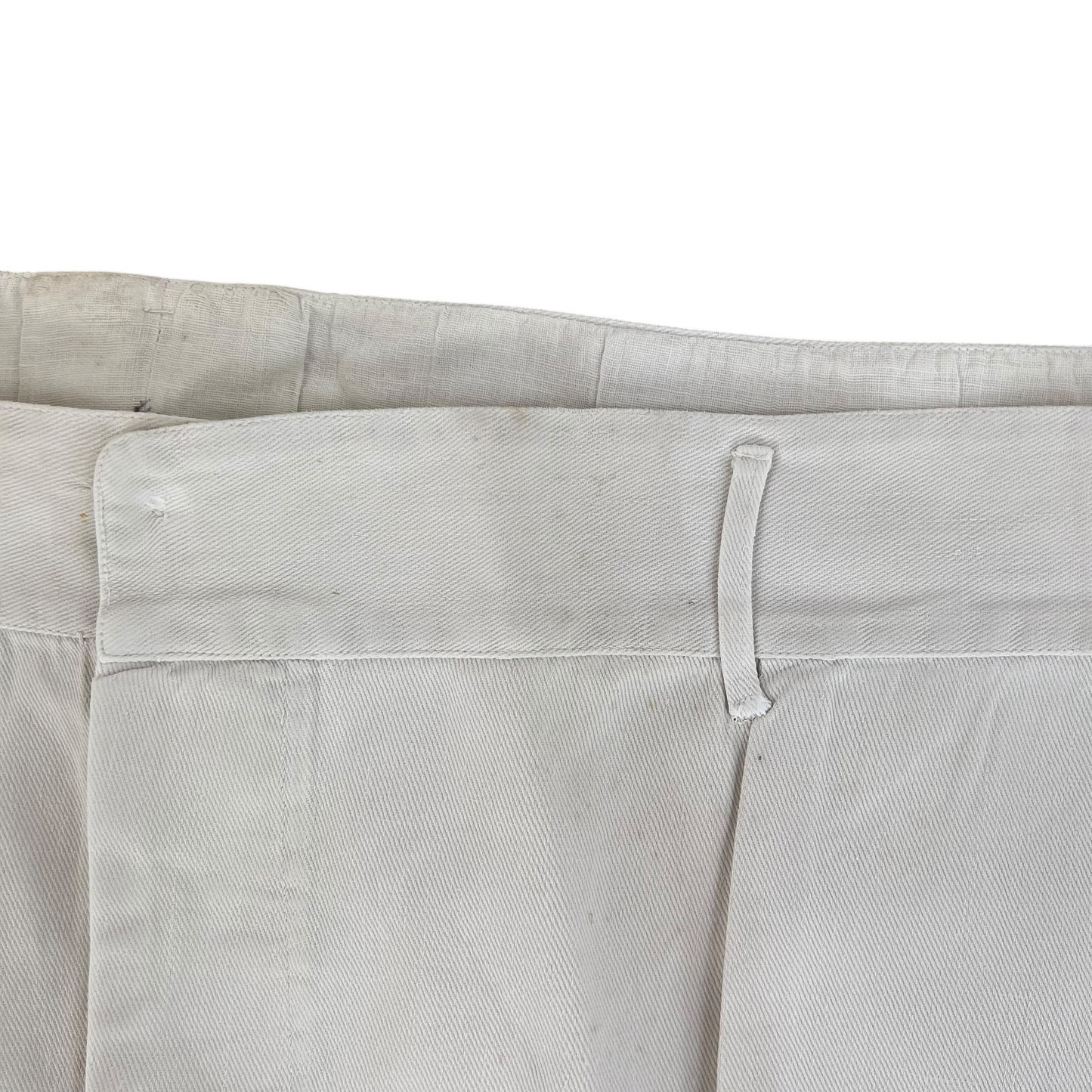British Merchant Navy 50s Tropical White Trousers - W43 L29