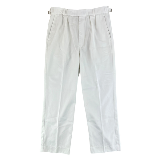 British Royal Navy Officer's White No. 1 AW Dress Trousers - W32 L28