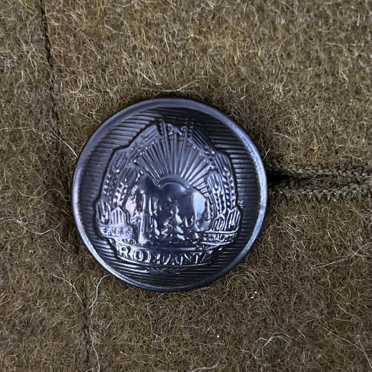 Romanian People's Army 60's Khaki Wool Greatcoat - Medium