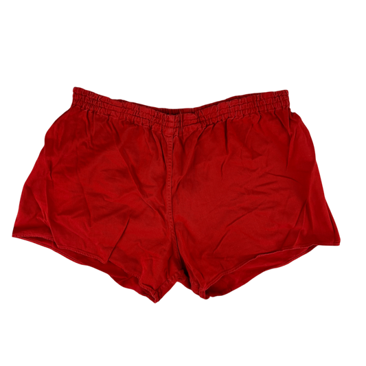 West German Army Cotton PT Red Swim Shorts - Medium