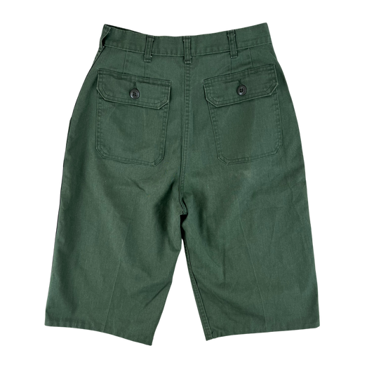 US Army Women's Green Utility Shorts - W26