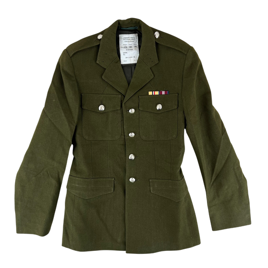 British Army 1980 Pattern No. 2 Olive Green Dress Jacket - 9th/12th Royal Lancers - Small 170/88