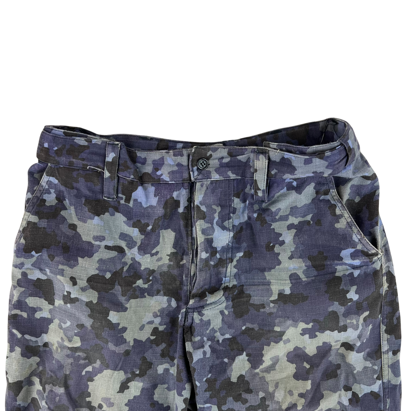 Romanian Navy M2017 Blue Camouflage Ripstop Trousers - W34 L31