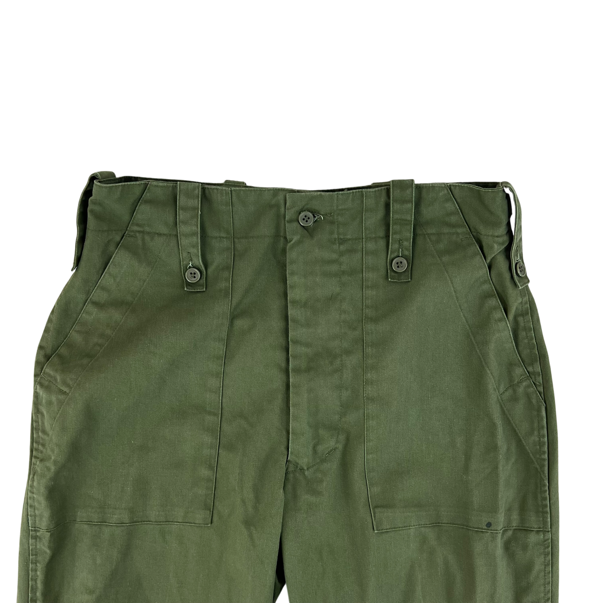 British Army Olive Green Fatigue Work Trousers - W31 L32