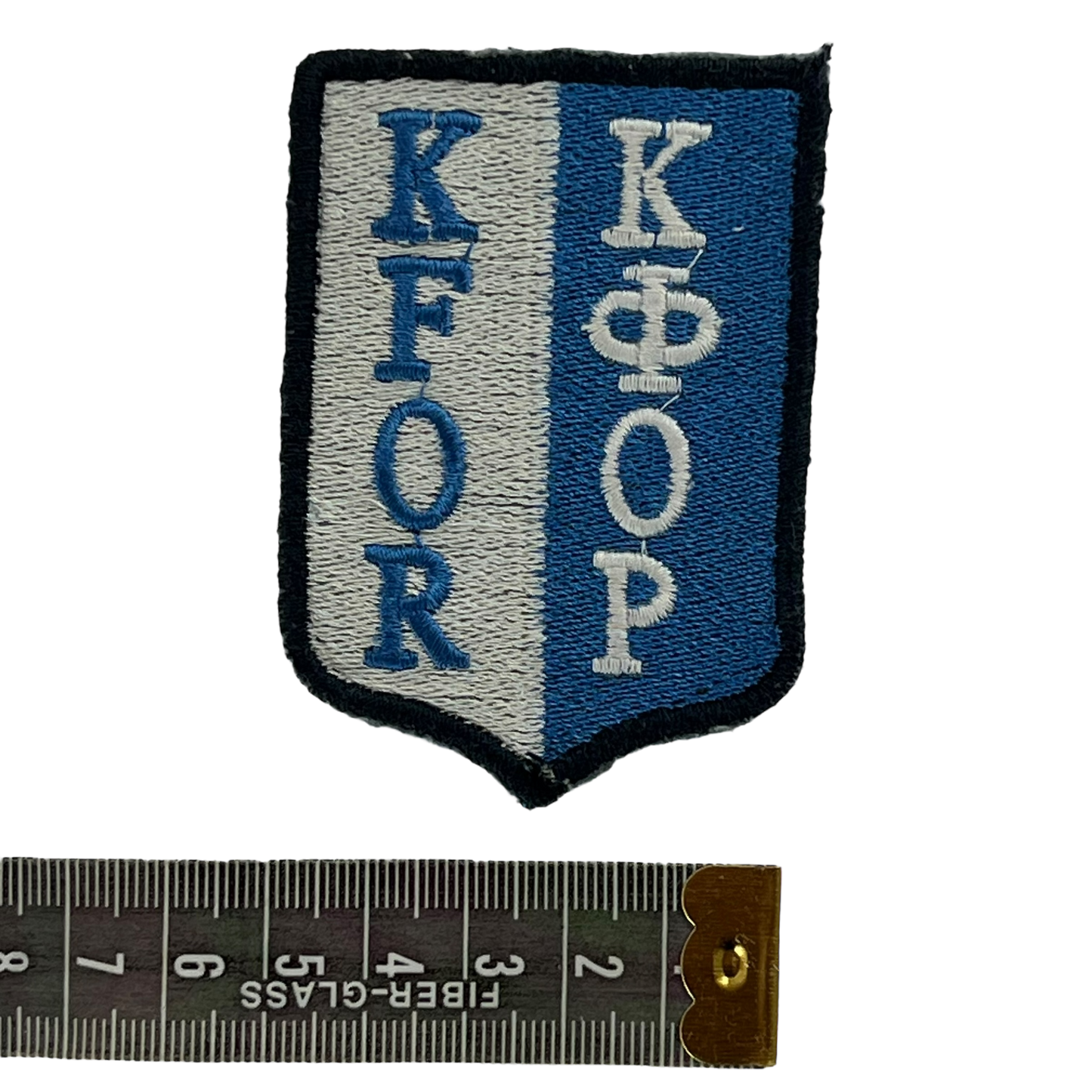 Finnish Army NATO KFOR Cyrillic Version Sleeve Patch