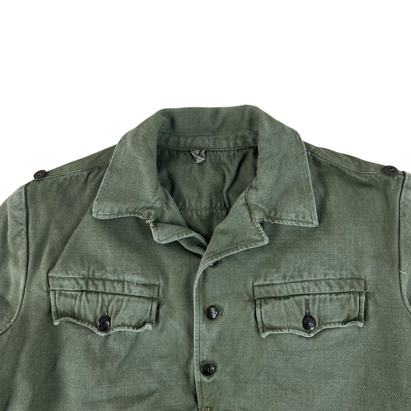 Bulgarian People's Army Olive Green Cossack Shirt - Large