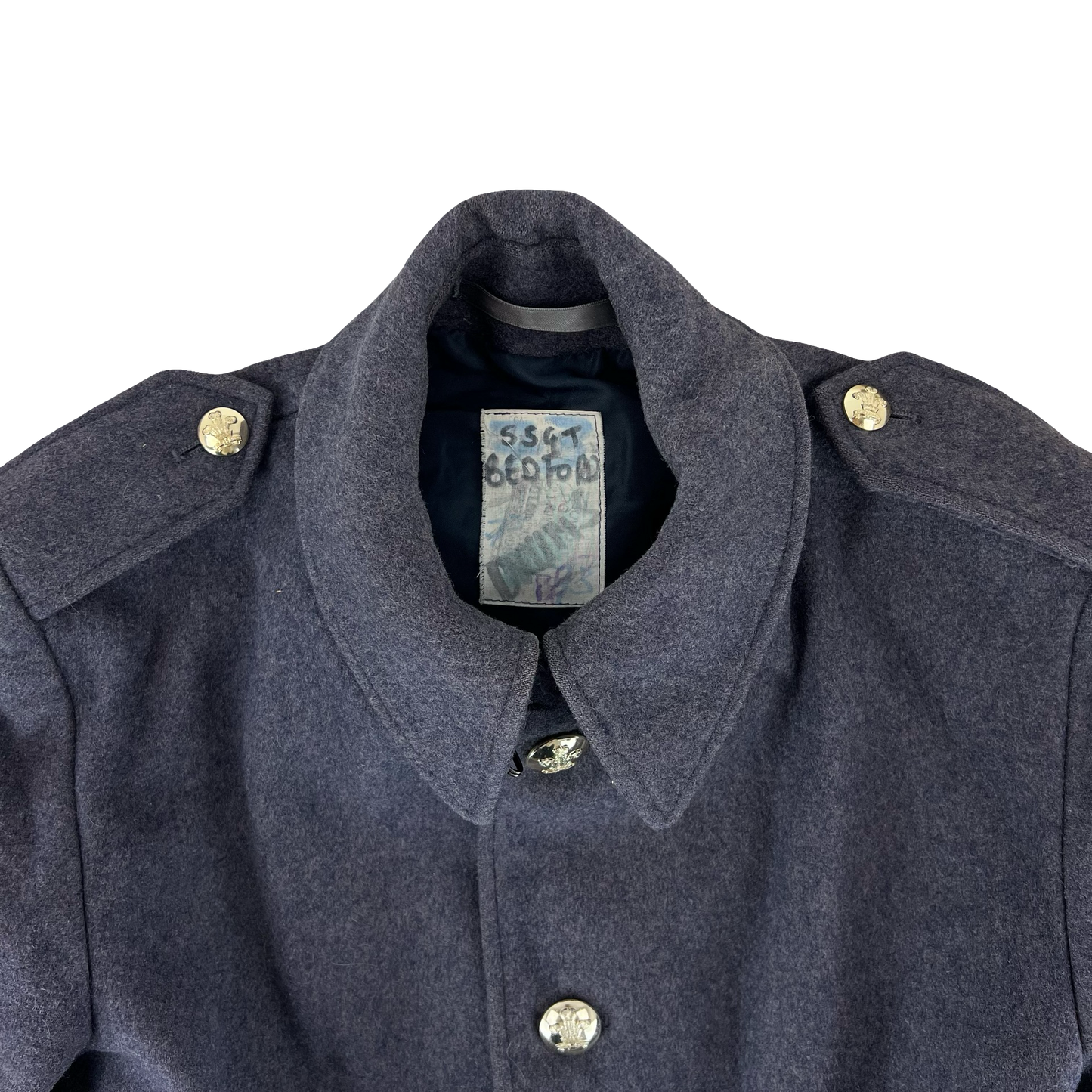 British Army Footguards Wool Greatcoat - Royal Regiment of Wales - Large