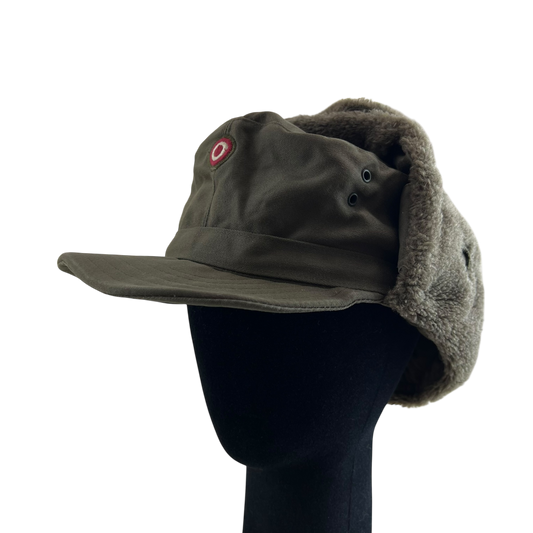 Austrian Army Olive Drab Cold Weather Trapper Cap - Medium 58cm