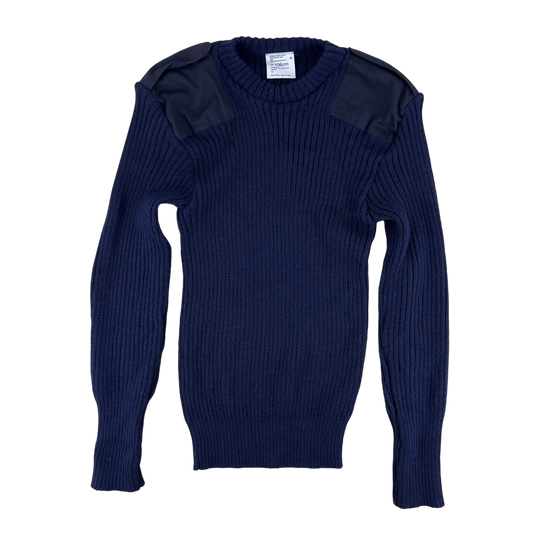 British Royal Navy Wool Crew Neck Pullover Jersey Jumper - Large