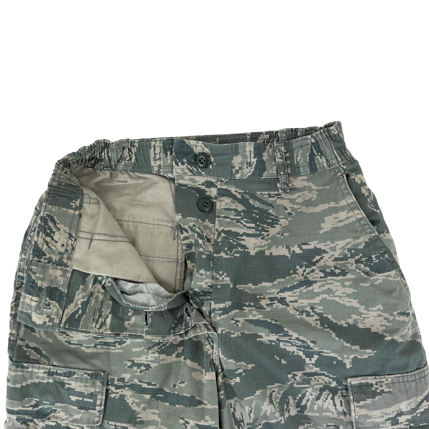 US Air Force Womens Digital Tiger Stripe Pixel Camouflage BDU Combat Trousers - W30 L33